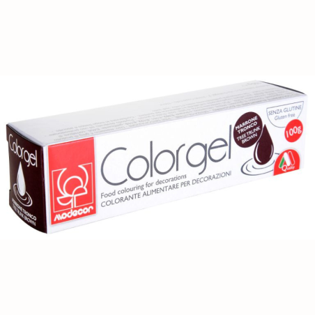 brązowy barwnik cukierniczy w żelu, Modecor - cukieteria.pl