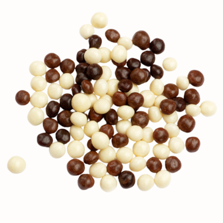 op. 0.5 kg Crunchies Mix - 09734 Barbara Decor - chrupiące kuleczki ryżowe w polewie czekoladowej - śr. 4 mm