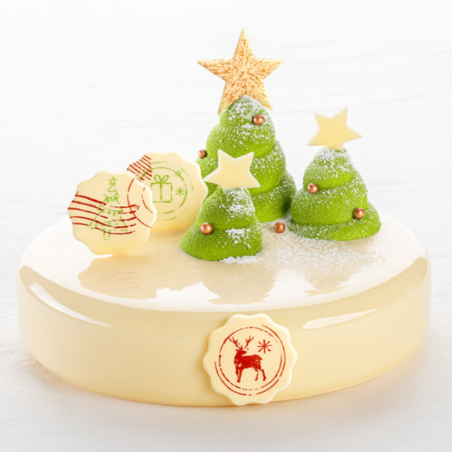 Złota gwiazdka z białej czekolady - 33768 Barbara Decor, Cukieteria.pl