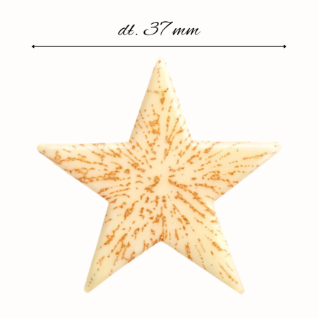 Złota gwiazdka z białej czekolady - 33768 Barbara Decor, Cukieteria.pl