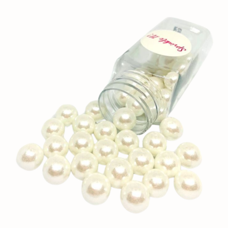 White Bubbles Sprinkle It! Perły do tortu weselnego - Cukieteria.pl