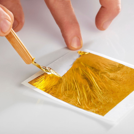 22-karatowe złoto jadalne w postaci delikatnych listków - do dekoracji potraw i deserów - Cukieteria.pl