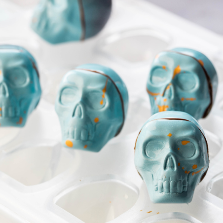 Forma do pralin Czaszka, CW1666 Chocolate World - Cukieteria.pl