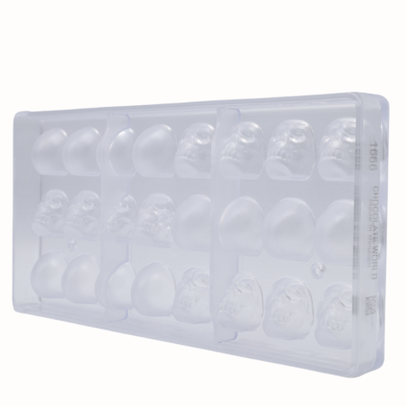 Forma do pralin Czaszka, CW1666 Chocolate World - Cukieteria.pl