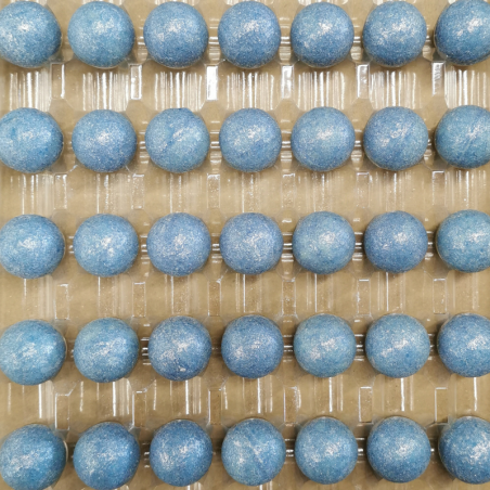 op. 49 szt. Perła Niebieska - 331059 Barbara Decor - dekoracyjne kulki z białej czekolady - śr. 27 mm