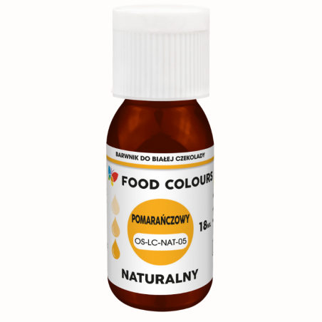 op. 18 ml Naturalny POMARAŃCZOWY barwnik cukierniczy od Food Colours - Cukieteria.pl