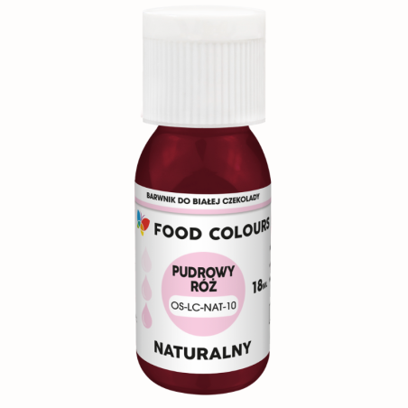 op. 18 ml Naturalny RÓŻOWY barwnik cukierniczy od Food Colours - Cukieteria.pl