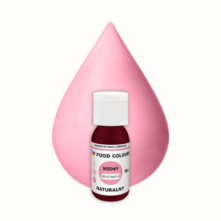 op. 18 ml Naturalny RÓŻOWY barwnik cukierniczy od Food Colours - Cukieteria.pl