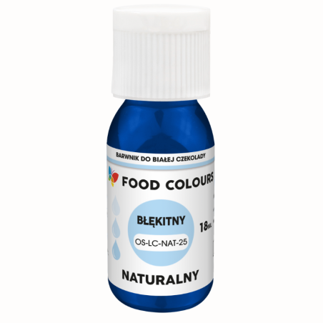 op. 18 ml Naturalny BŁĘKITNY barwnik cukierniczy od Food Colours - Cukieteria.pl