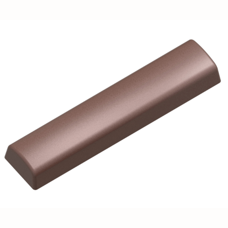 Baton Nugatowy CW12152 Chocolate World - forma z poliwęglanu do nadziewanych batonów czekoladowych - 200 x 46 x 23 mm