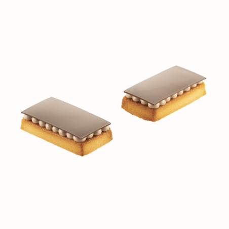 SQ095 Rectangle Silikomart - forma silikonowa - 87 x 48 x wys. 15 mm / 61 ml x 36 prostokątnych porcji - nr. kat. 40.495.20.0000