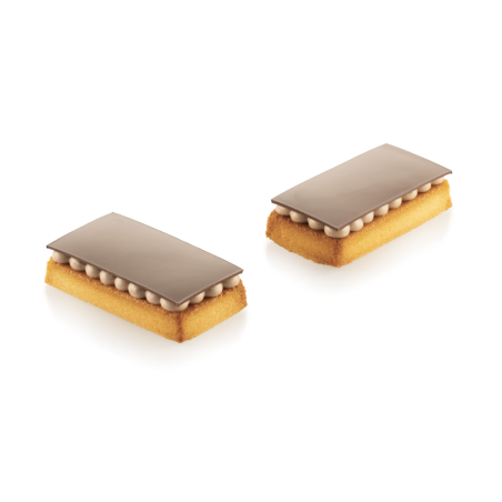 SQ095 Rectangle Silikomart - forma silikonowa - 87 x 48 x wys. 15 mm / 61 ml x 36 prostokątnych porcji - nr. kat. 40.495.20.0000