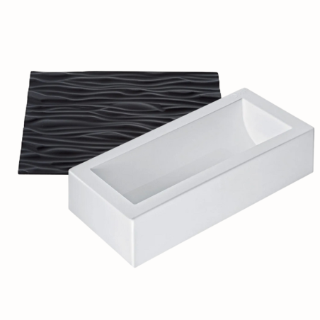 Kit Wood 1300 Silikomart - zestaw do ciast o strukturze drewna - Cukieteria.pl