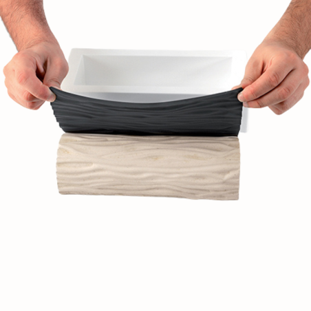 Kit Wood 1300 Silikomart - zestaw do ciast o strukturze drewna - Cukieteria.pl