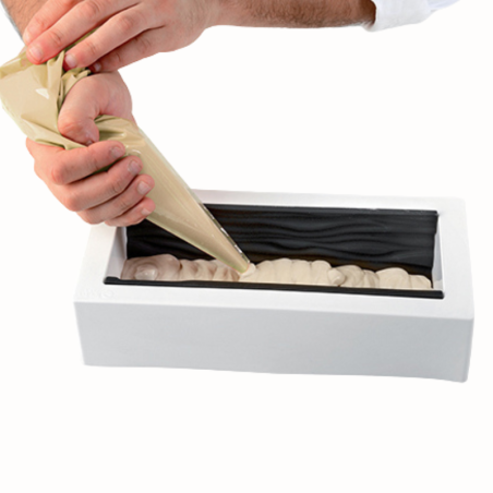 Kit Wood 1300 Silikomart - zestaw do ciast o strukturze drewna - Cukieteria.pl