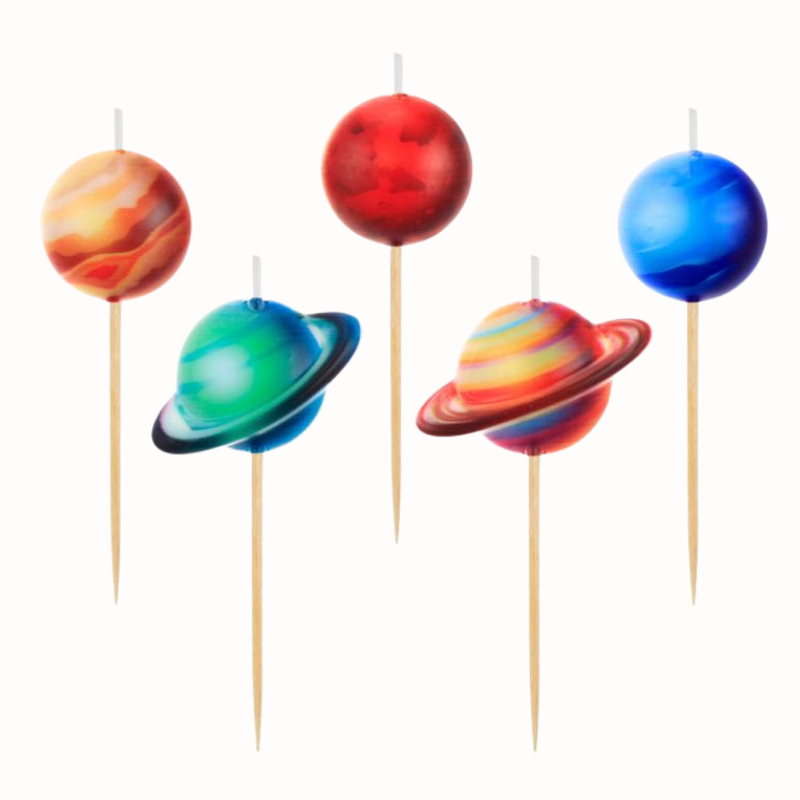 Pikery planety - świeczki urodzinowe na wykałaczkach - 5 wzorów - SF-SPPL GoDan - Cukieteria.pl Pikery planety - świeczki urodzinowe na wykałaczkach - 5 wzorów - SF-SPPL GoDan - Cukieteria.pl
