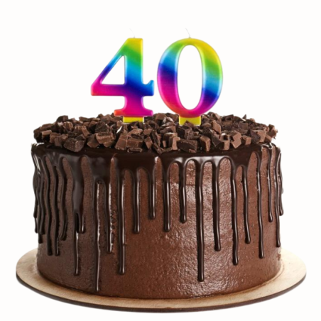 Cyfra 4 - świeczka urodzinowa Galaxy - PF-SCG4 GoDan - Cukieteria.pl