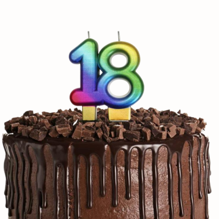 Liczba 18 - świeczka Galaxy - SF-S18G GoDan - Cukieteria.pl