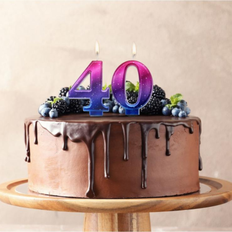 Cyfra 4 - świeczka urodzinowa Night Sky - SF-NSM4 GoDan - Cukieteria.pl