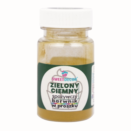 op. 8 g Ciemnozielony barwnik spożywczy w proszku - Sweet Decor -