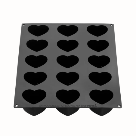 PX43111 Eros 2.0 Pavoni - walentynkowa forma silikonowa do monoporcji - serca - śr. 70 mm / poj. 130 ml x 15 porcji