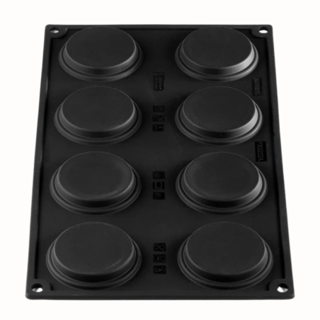 PX3222S Mug Pavoni - zestaw form silikonowych do monoporcji - kawa na wynos - śr. 60 x wys. 70 mm / poj. 117 ml x 8 porcji