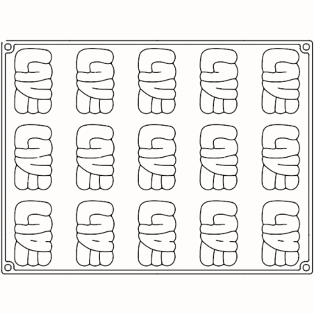 PX4363 Lovely Pavoni - forma silikonowa napis Love - Cukieteria.pl