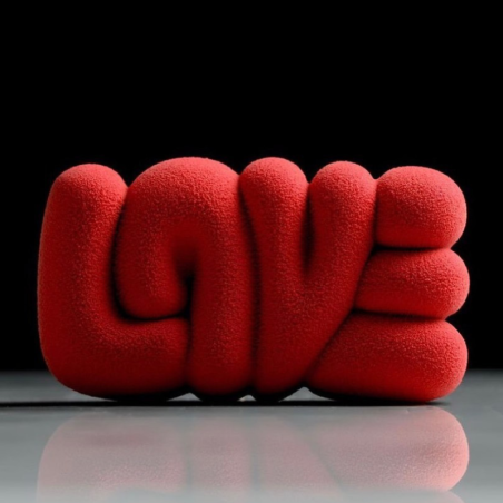 KE061 Lovely - forma silikonowa - napis Love - Cukieteria.pl