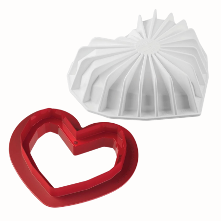 Amore Origami 600 Silikomart - forma silikonowa z wykrojnikiem - Cukieteria.pl