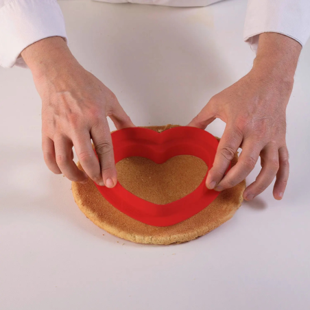 Ti Amo Silikomart - forma silikonowa z wykrojnikiem - Cukieteria.pl