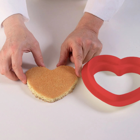 Ti Amo Silikomart - forma silikonowa z wykrojnikiem - Cukieteria.pl