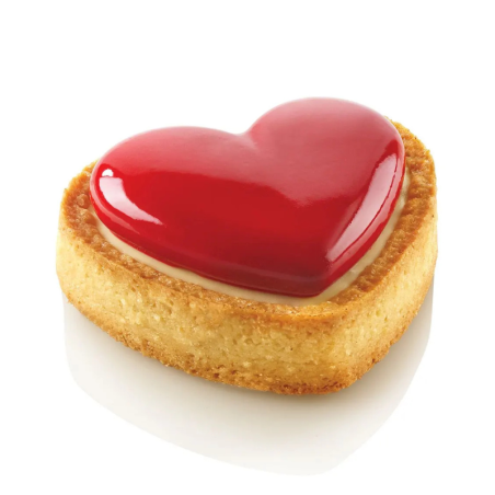 8 szt. Tarte Ring Amore Silikomart - rant serce - Cukieteria.pl