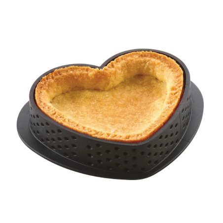 Kit Tarte Ring Amore 80 Silikomart - zestaw do tartaletek - serce - Cukieteria.pl