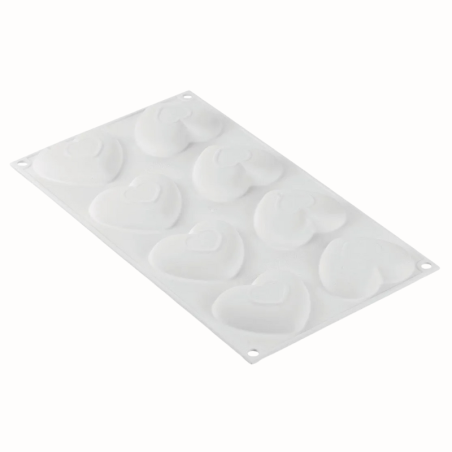 Kit Tarte Ring Amore 80 Silikomart - zestaw do tartaletek - serce - Cukieteria.pl