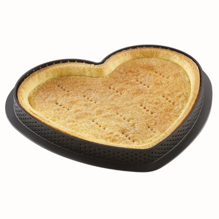 Kit Tarte Ring Amore 205 Silikomart - zestaw do tarty - serce - Cukieteria.pl