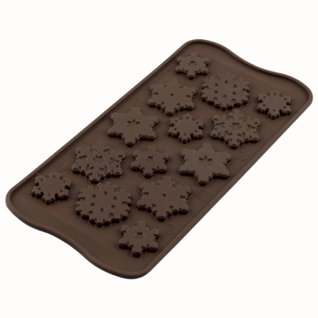 SCG40 Choco Frozen Silikomart - forma silikonowa śnieżynki - Cukieteria.pl
