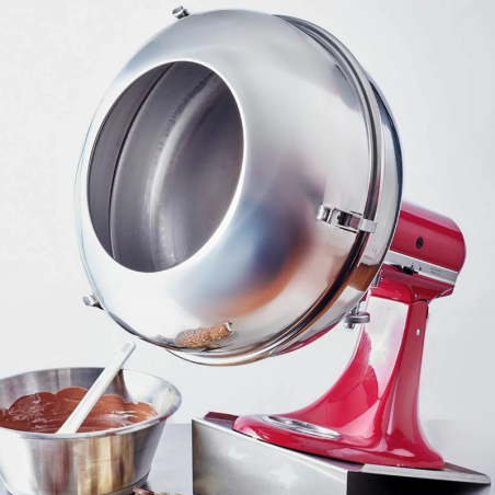 Sweet Maker - Coating system - bęben do draży o śr. 40 cm - podstawka do Kitchen Aid - Cukieteria.pl