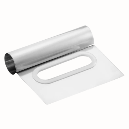 Stalowa skrobka cukiernicza z ergonomicznym uchwytem - dł. 11 x szer. 13 cm - nr. kat. 31952 Thermohauser