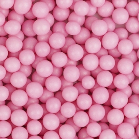 op. 1 kg Groszki różowe śr. 6-8 mm - kuleczki cukrowe do dekoracji cukierniczych