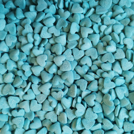op. 30 g Serduszka niebieskie śr. 5 mm - walentynkowe konfetti cukrowe - Cukieteria.pl