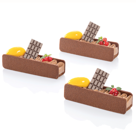 op. 216 szt. Mini Tabliczka Czekolady - 33402 Barbara Decor - dekoracyjne tabliczki z czekolady deserowej - wym. 26 x 44 mm