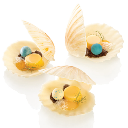 op. 49 szt. Perła Niebieska - 331059 Barbara Decor - dekoracyjne kulki z białej czekolady - śr. 27 mm