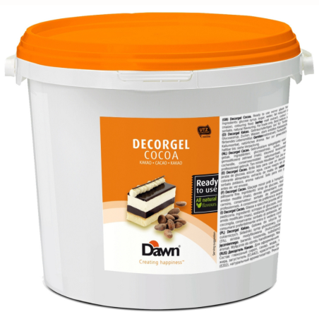 op. 7 kg Decorgel Cocoa Dark Total Coverage - czekoladowa glazura dekoracyjna - 8.03275.301 Dawn - Cukieteria.pl