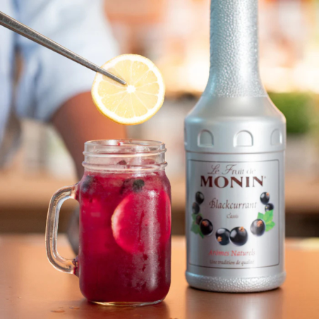 op. 1 l Puree Czarna Porzeczka - Le Fruit de MONIN Blackcurrant - Cukieteria.pl