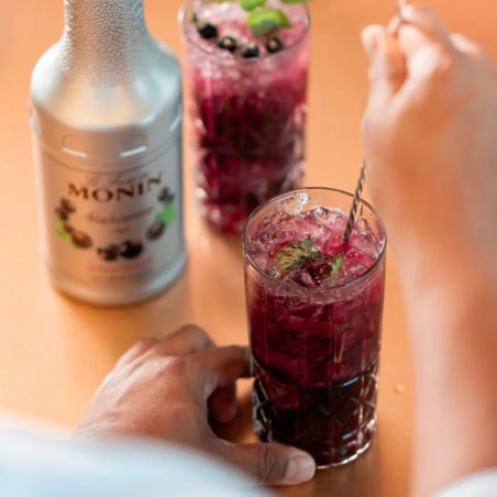 op. 1 l Puree Czarna Porzeczka - Le Fruit de MONIN Blackcurrant - Cukieteria.pl