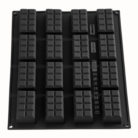 PX43106 Tablette Pavoni - forma silikonowa do monoporcji - tabliczka czekolady - Cukieteria.pl