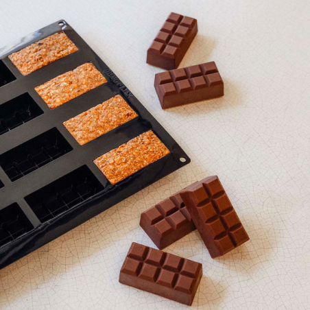 PX43106 Tablette Pavoni - forma silikonowa do monoporcji - tabliczka czekolady - Cukieteria.pl