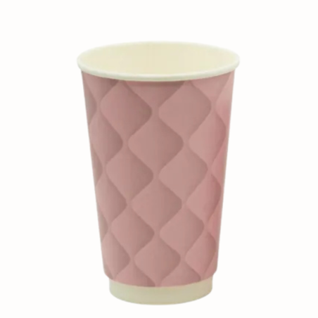 op. 20 szt. Różowy kubek 400 ml do gorących napojów - Cukieteria.pl