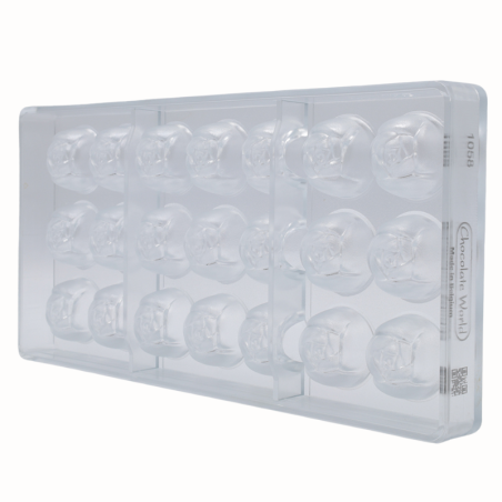 CW1058 Chocolate World - forma do pralin w kształcie róży - Cukieteria.pl