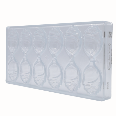 CW1550 Kwiat Róży - Chocolate World - forma z poliwęglanu do pralin - Cukieteria.pl